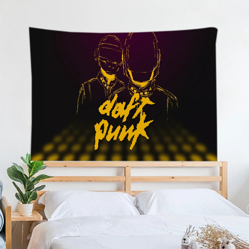 Тематический Гобелен Daft Punk В Стиле Панк Декоративный Настенный Из Полиэстера Для