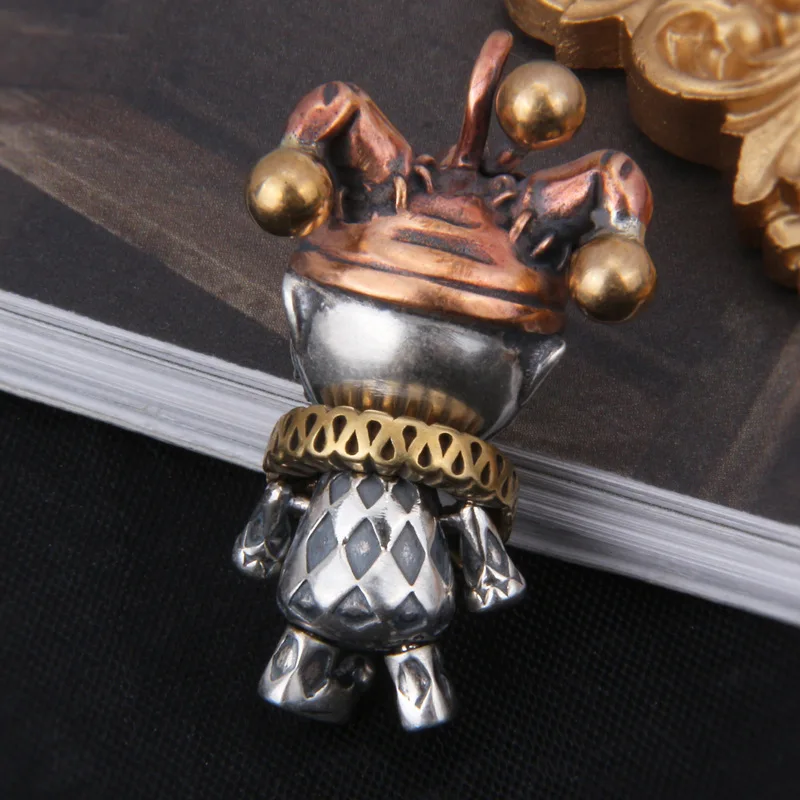 Кукла-клоун в стиле ретро кулон индивидуальный популярное модное серебряное