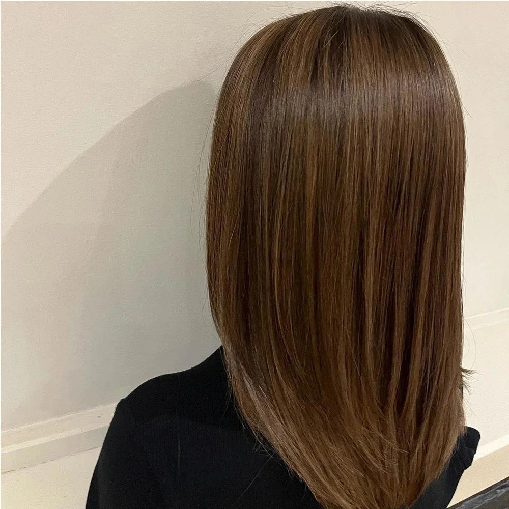 Хайлайтер блонд безклеевые мягкие Боб Длинные прямые 5x5 шелковые еврейские