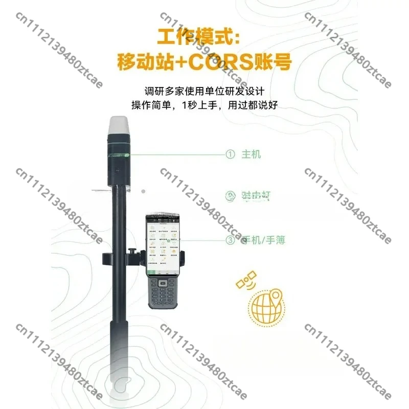 Фото Высокоточный RTK-прибор для геодезических работ, GPS-устройство для картографирования и позиционирования, инструменты для измерения координат в наружных условиях №4