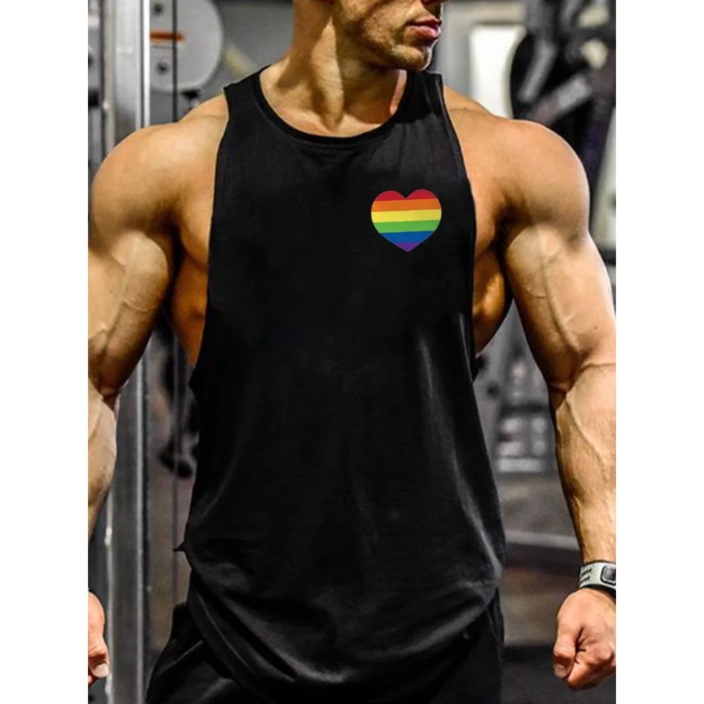 

Мужская Радужная майка для фитнеса Badassdude