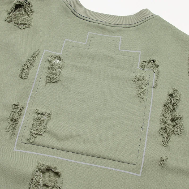 Модная толстовка с рваными отверстиями CAVEMPT мужская и женская