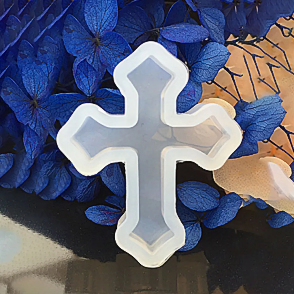 

Cross Silicon Mold Mould For Epoxy Resin Jewelry Beads Pendant Making DIY Craft