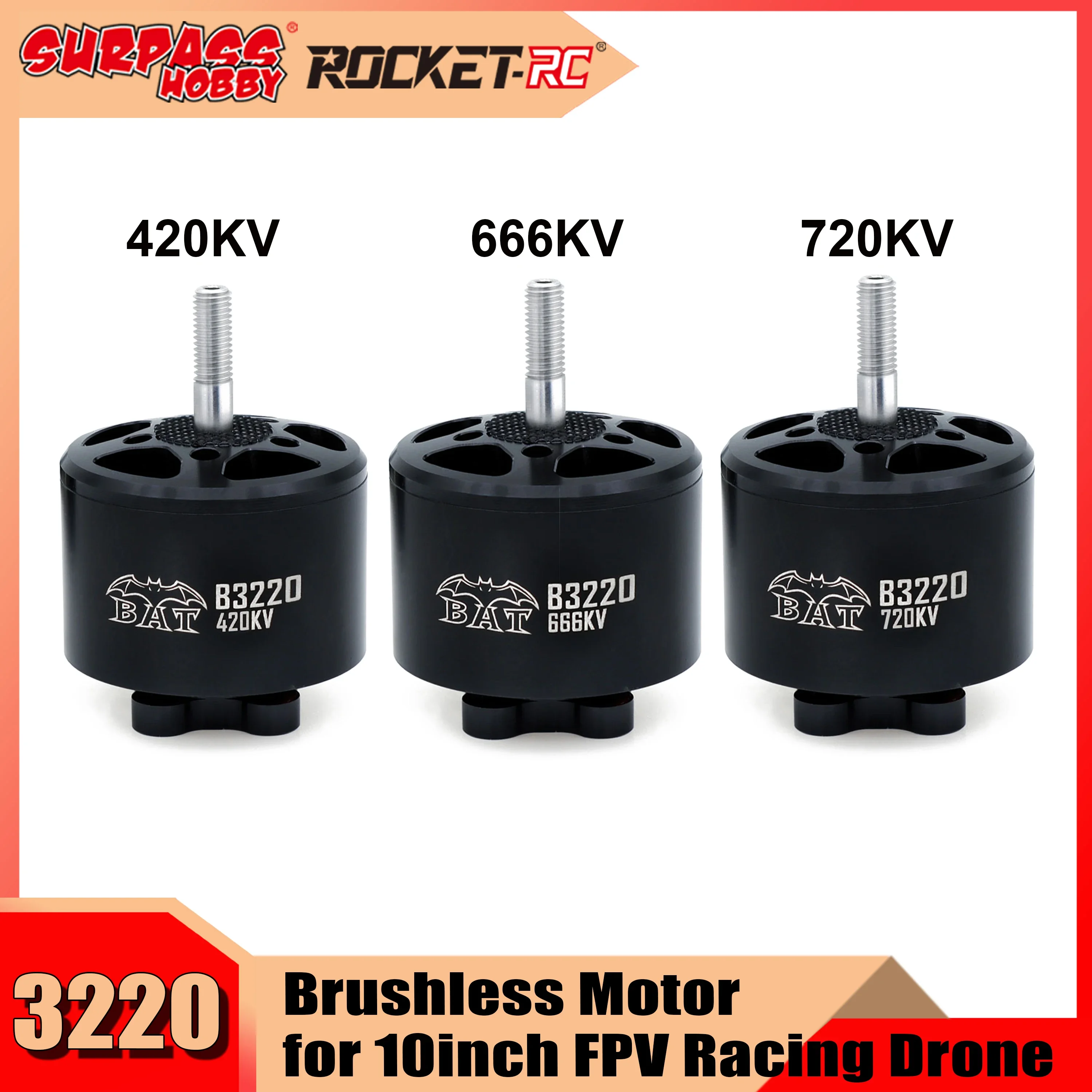 Бесщеточный двигатель Surpass Hobby B3220 420KV 666KV 720KV для 10-дюймового 11-дюймового fpv