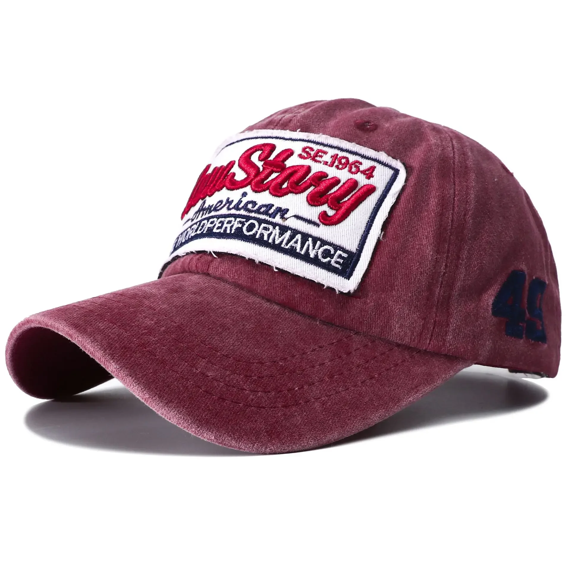 ВИНТАЖНАЯ ДЖИНСОВАЯ бейсболка для мужчин и женщин черная хлопковая Снэпбэк