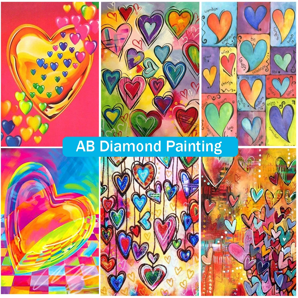 

5D AB Diamond Painting Colorful Fantasy Love Gift DIY Embroidery Inlaid Rhinestone Square/Round Kit Art Landscape Wall Decor