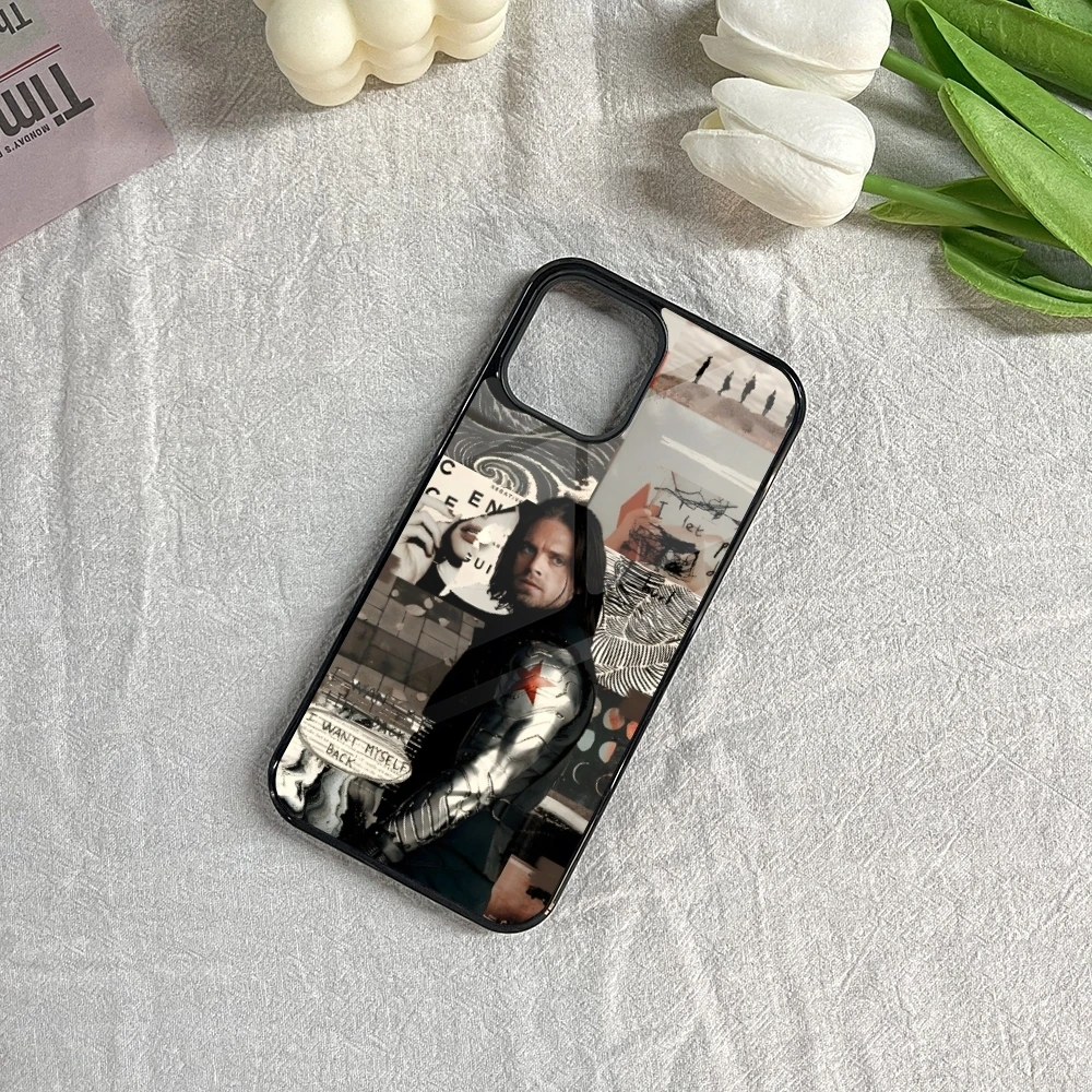 Bucky Barnes Winter Soldier Phone Case for Iphone 16 15 14 13 12 11 Pro Max Mini 8 Plus Se Xr X Xs Fundas Shell PC+TPU Cover