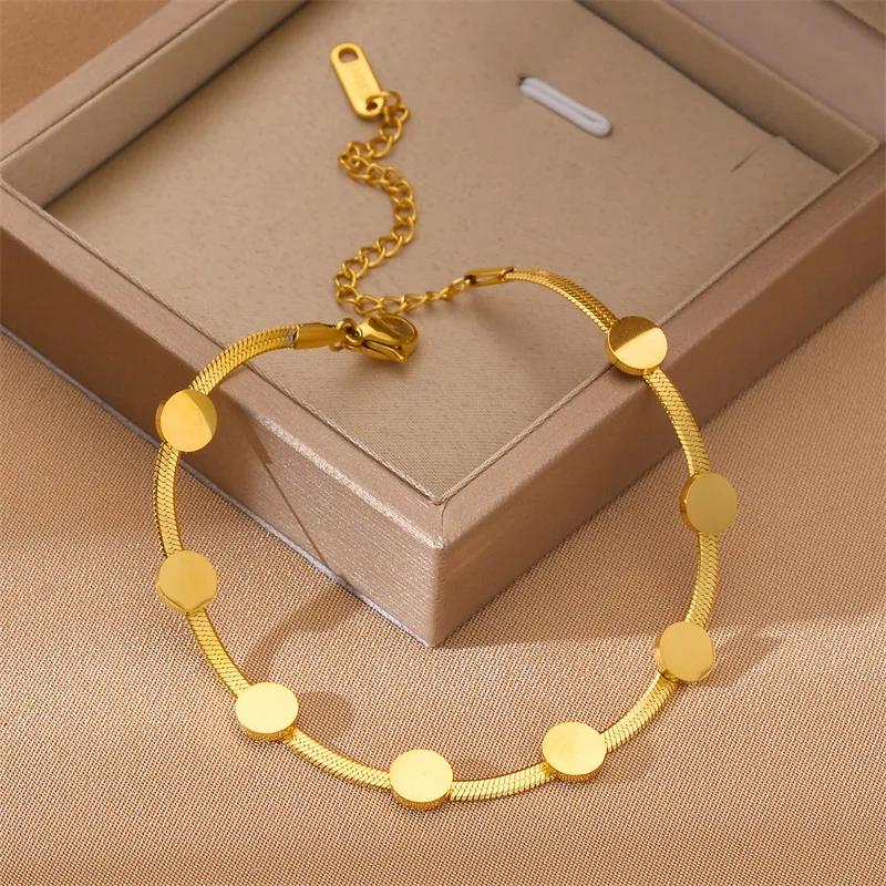 Комплект из колье и браслета нержавеющей стали 316L