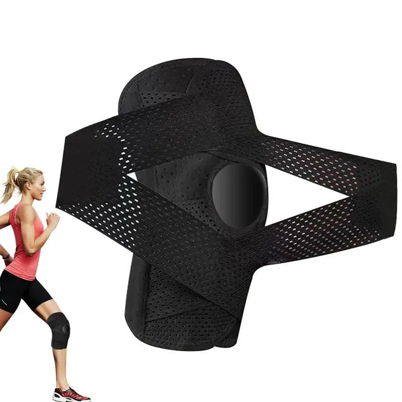

Knee Protector For Men Breathable Compression Knee Protector Adjustable Long Knee Wraps Multifunctional Knee Bandage With Side