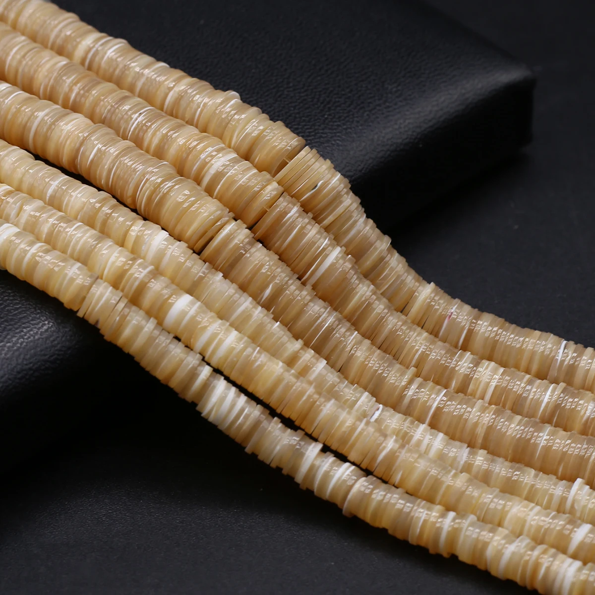 

6-8mm Natural Shell Beads Disc Shape Trochus Shells Loose Spacer Beads for Jewelry Making DIY Charm Necklace Bracelet Accessory
