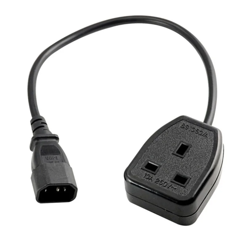 

Power Extension Cord IEC 320 C13 C14 Male to UK Female Socket PDU Power Adapter Cable For Computer Monitor Projector UPS