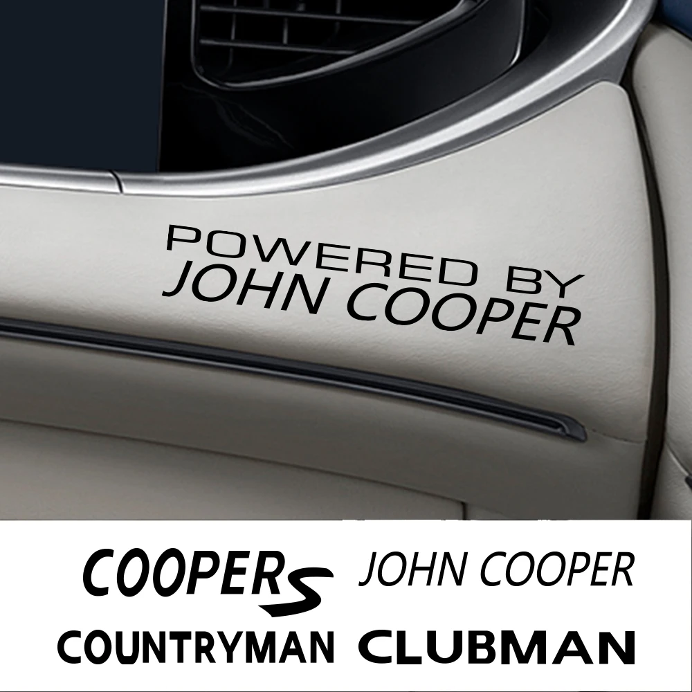 Автомобильные наклейки с центральным контролем для интерьера Стильные Mini John Cooper