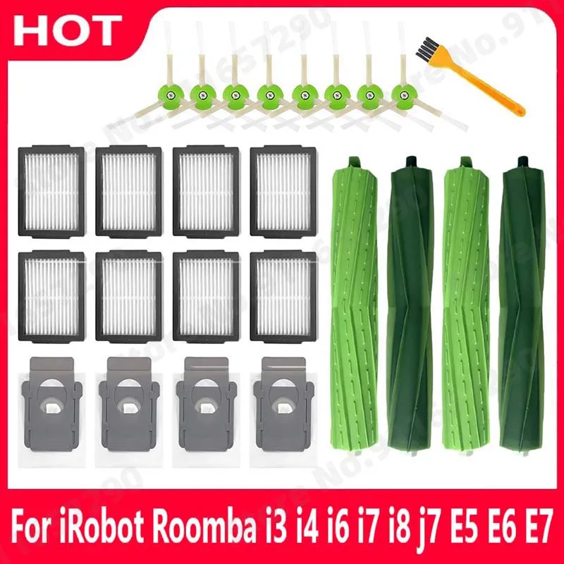 Filtre anti-poussière pour aspirateur Robot iRobot iRobot Roomba  brosse latérale principale  pièces