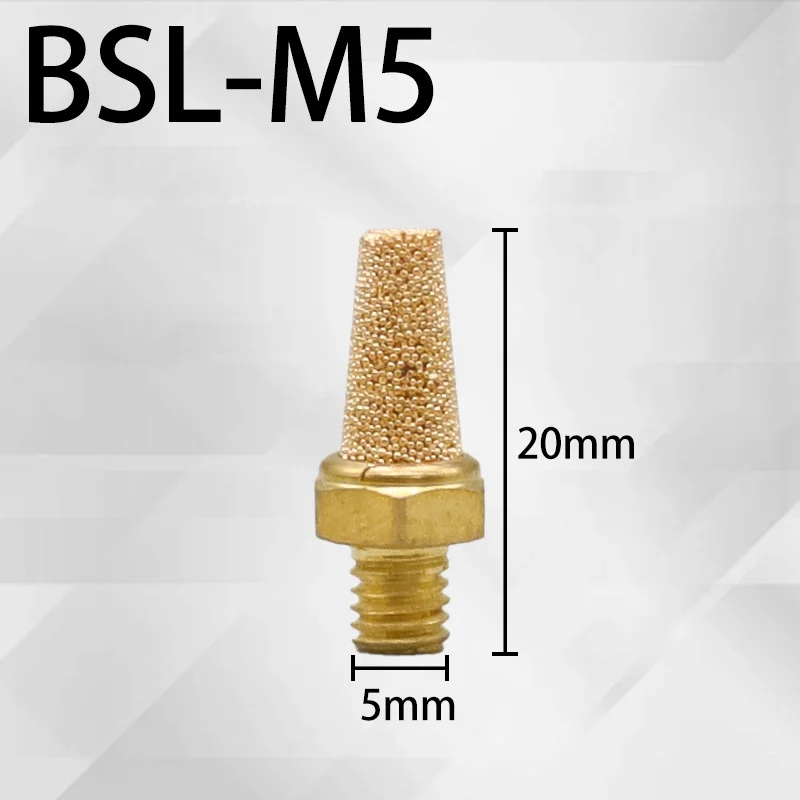 

Пневматический глушитель BSL-M5 латунный 1/8 1/4 3/8 1/2