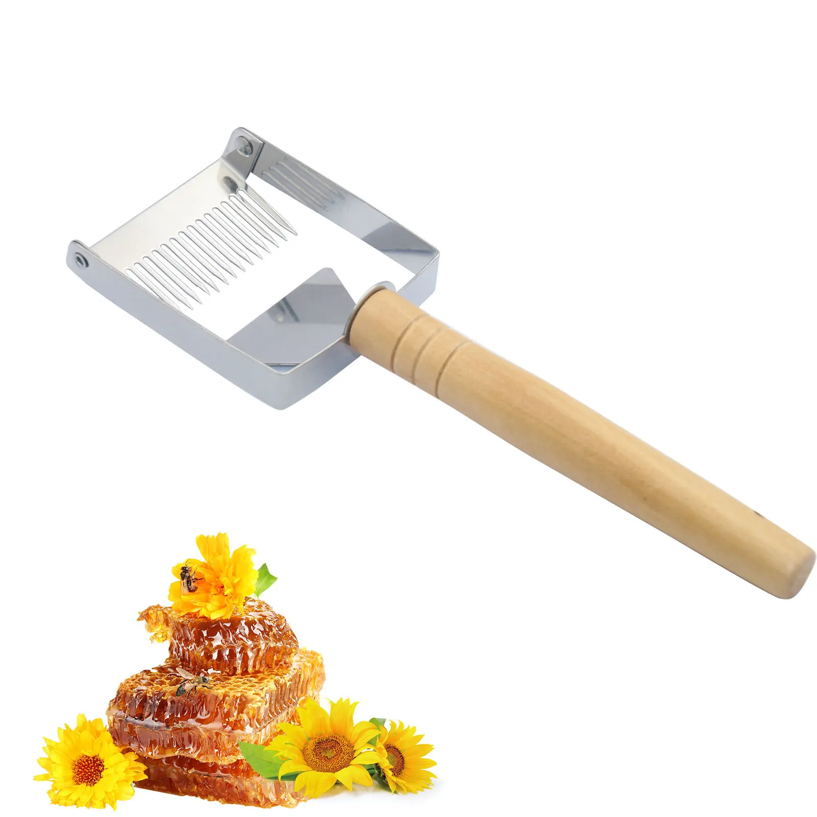 Регулируемая вилка для открывания меда из нержавеющей стали железный сотовый