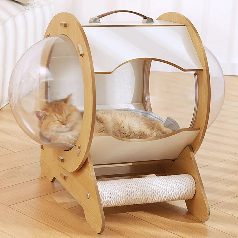 

Four Seasons Universal Summer Cat Bed, Pet House, Capsule Space Module, Suspended Cat House, Pet Accessories