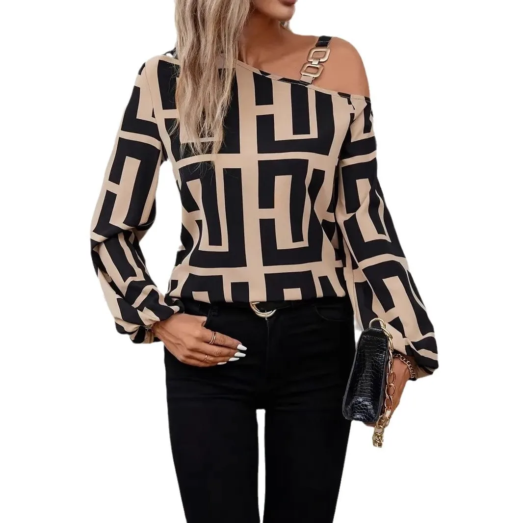 Элегантные женские рубашки блузка весна-осень 2021 футболка с длинными рукавами