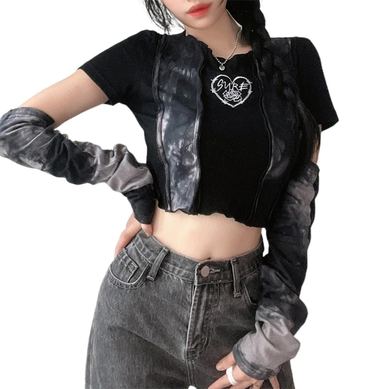 

Универсальная дышащая дизайнерская футболка N7YD с принтом в виде краски для женщин, популярная женская футболка с накидкой на руку + футболки, летний женский топ с квадратным вырезом