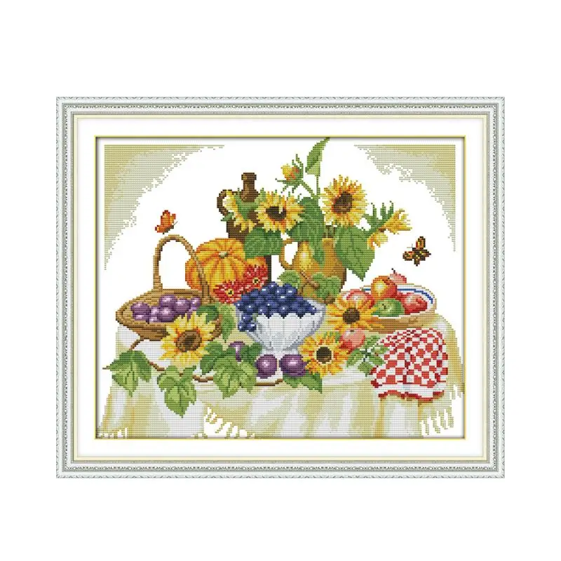 

A good harvest (3) cross stitch kit cartoon 14ct 11ct count print canvas stitching embroidery DIY handmade needlework