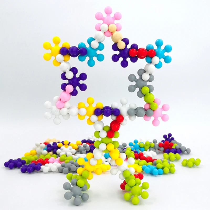 

200 шт., Детский конструктор «Снег»