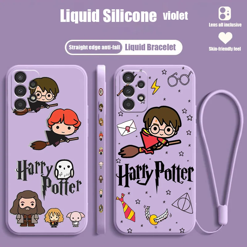 Чехол для телефона с жидкостью и левым канатом для Samsung A73 A72 A54 A53 A52 A42 A34 A33 A32 A23 A22 A14 A13 A12