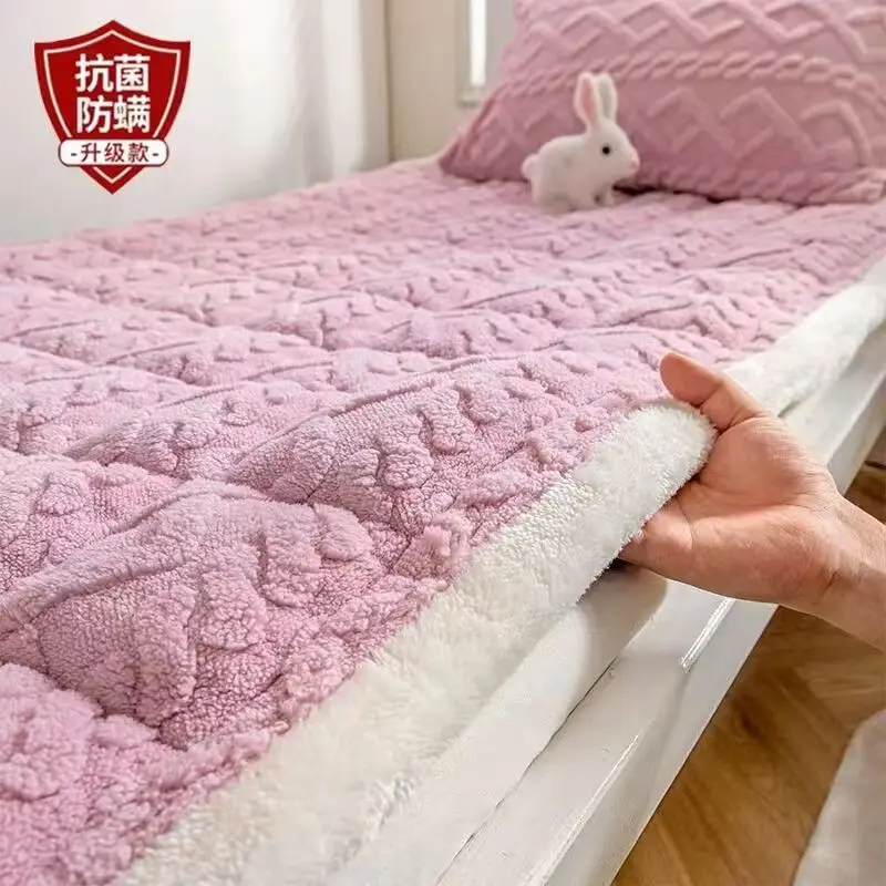 Зимний бытовой молочный бархатный матрас утолщенный и теплый u1025