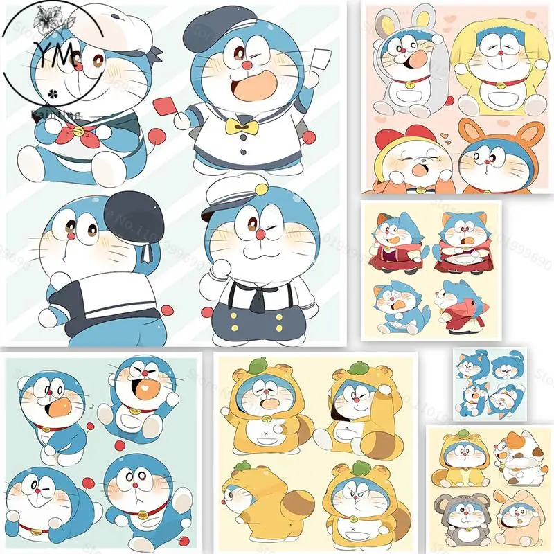 

Doraemon Diamond Painting 5D Diy Diamond Mosaic Full Diamond Cross Stitch Home Decor Art Kit Handmade Rhinestone Embroidery