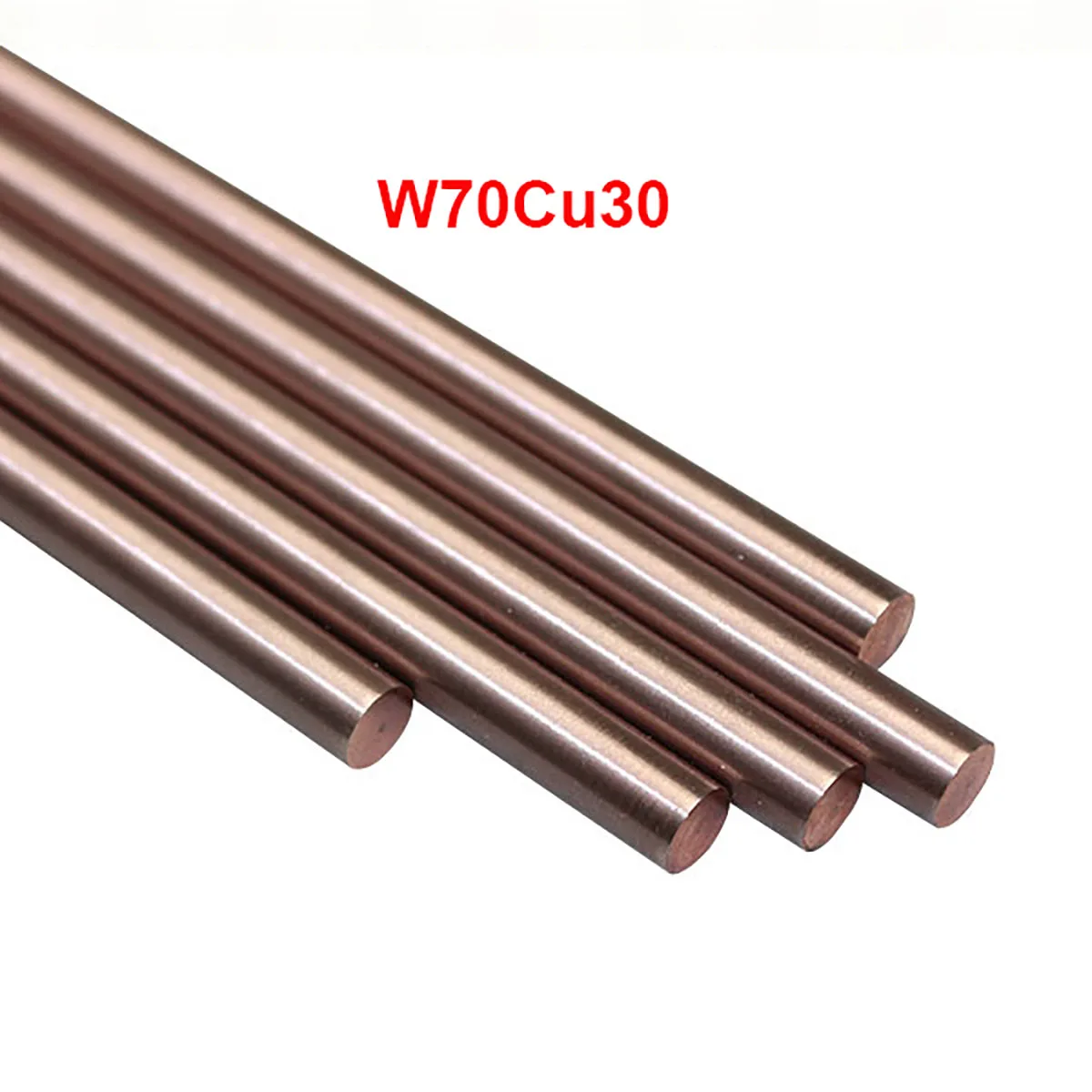 

W70 Bar W70Cu30 Tungsten Copper Alloy Bar Rod Spot Welding Electrode Rod DIY Material Length 100/200mm Diameter 1 to 10mm
