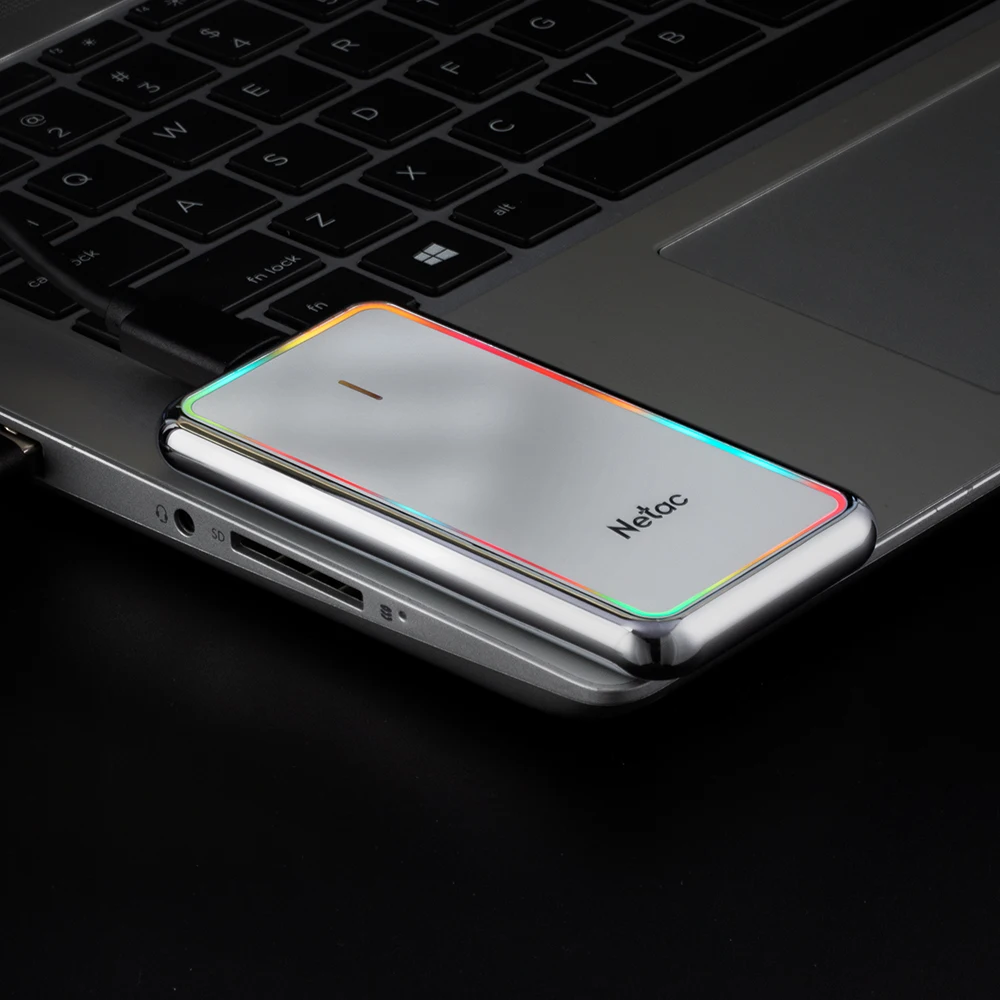 Netac SSD 500 ГБ 1 ТБ rgb внешний жесткий диск Портативный ssd 128 250 твердотельный Type-c USB3.2 |