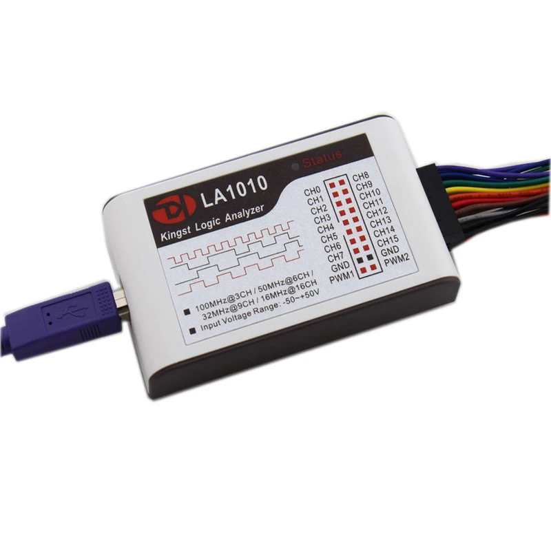 Новый Kingst LA1010 16CH 100MHz USB логический анализатор для MCU ARM FPGA инструмент отладки