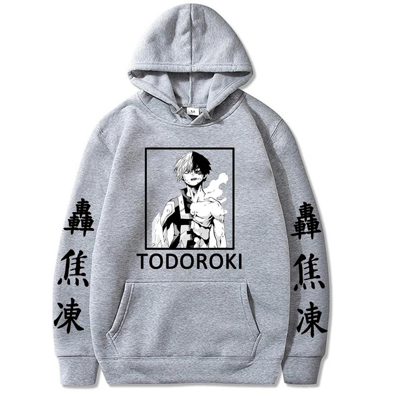 

Толстовка с капюшоном для косплея моя геройская академия, Женский пуловер в стиле японского аниме, Повседневная теплая толстовка унисекс с длинным рукавом и капюшоном