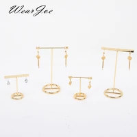 metal t bar earrings bracelet jewelry display rack stand eardrop organizer holder case bouches necklace hanger for store selling