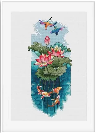 

Lotus 25-45 embroidery kits, cross stitch kits,cotton frabric DIY homefun embroidery Shop7