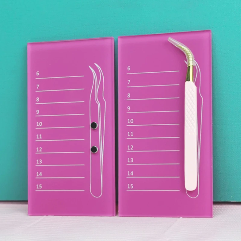 

1 Pc Professional Grafted False Eyelash Pallet Waterproof Display Board With Magnetic Stand Holder For Individuals/eyelash Shops