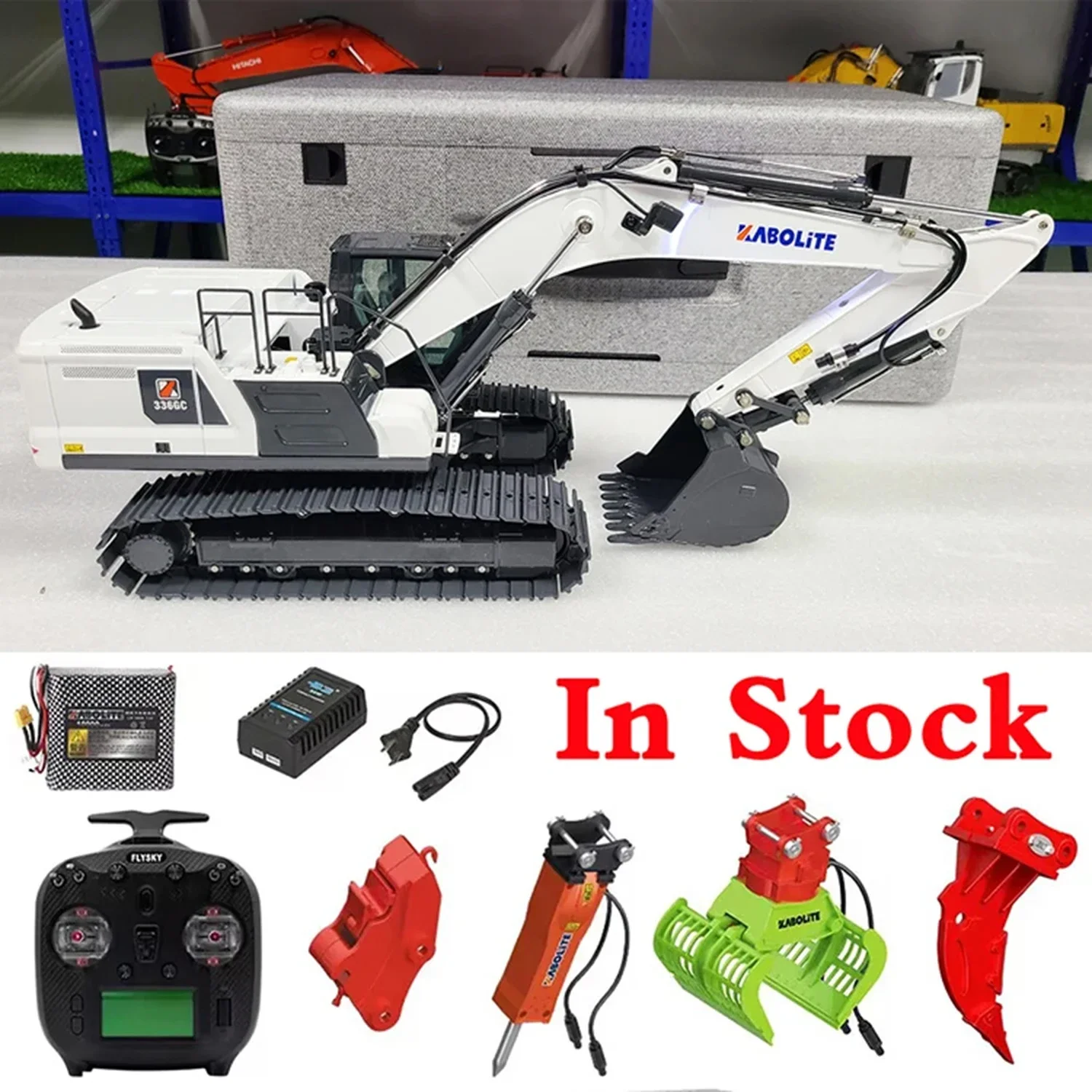 KABOLITE K961 Гидравлический радиоуправляемый экскаватор 1/18 K961-100S RC Металлическая