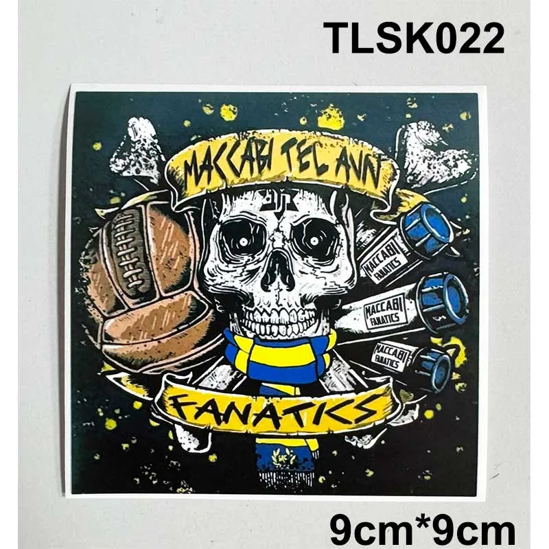 Фото Наклейки 9*9см, 8*12см, 8*15см MTA Maccabi Fanatics Tel Aviv The Gate 11 для сумок, кружек, стен, холодильников TLSK021-33 №3