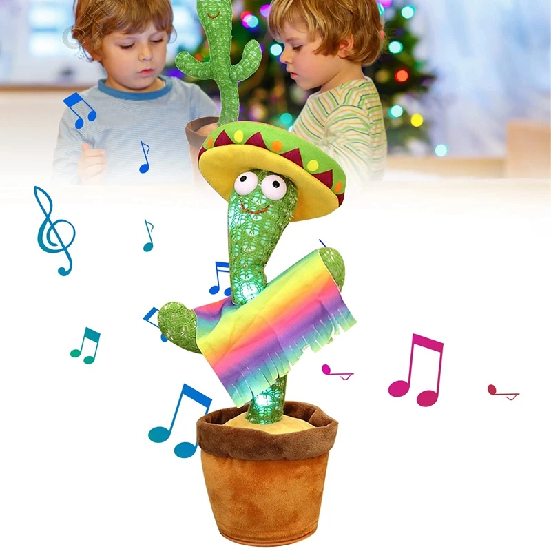 

Lovely Talking Toy Dancing Cactus Doll Speak Talk Sound Record Repeat Toy Kawaii Cactus Toys Children Home Decor