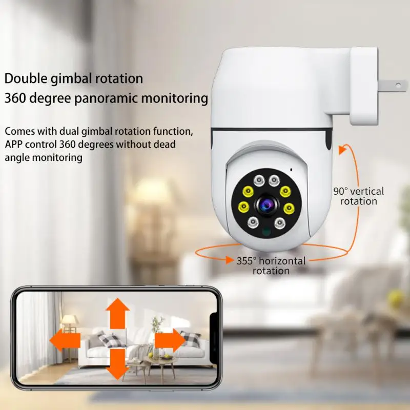 

Умная беспроводная камера видеонаблюдения с Wi-Fi, 1080P