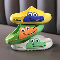 cartoon crocodile slippers children summer soft bottom boy slippers open toe non slip home bathroom shoes baby children slippers