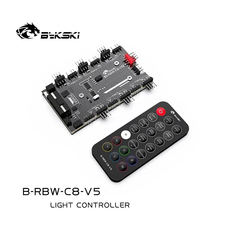 Контроллер Bykski RBW для блочного вентилятора 5 В RGB светодиодная лента/поддержка