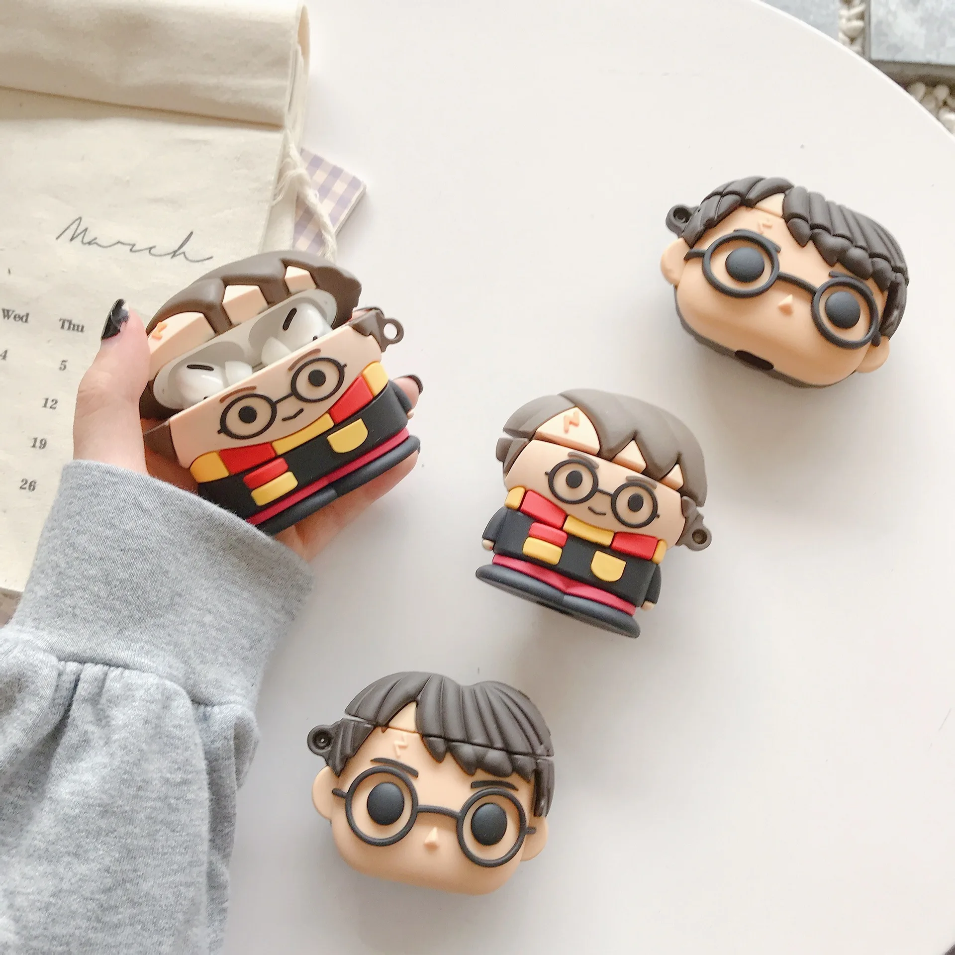 

Harry Potter Cartoon Cover for Apple AirPods 2 3 1Case for AirPods Pro Anime Figure Wireless Headphone Bluetooth Earphones Case