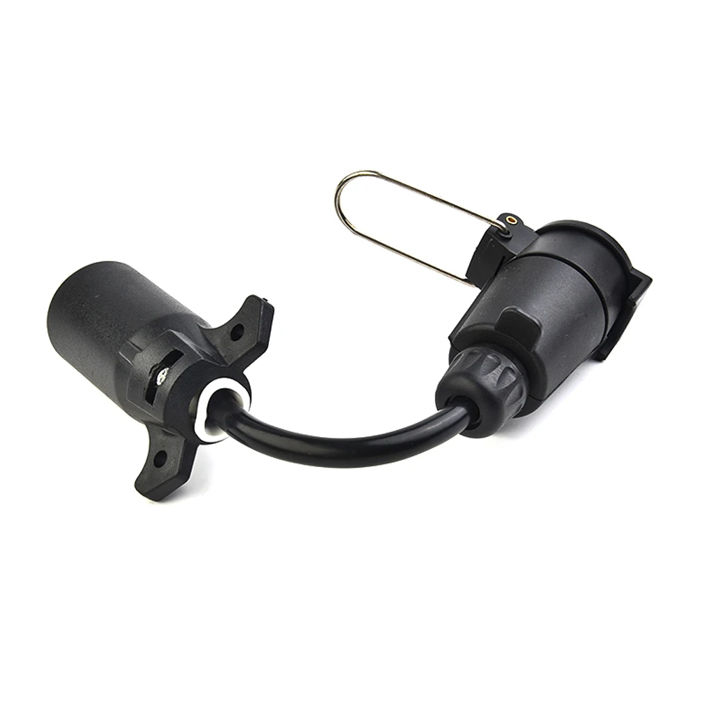

1pc 7 Blade RV To 7 Way Pin Trailer Adapter Connector 7 Pin Trailer Light Converter Trailer Plug Waterproof RV Socket Adapter