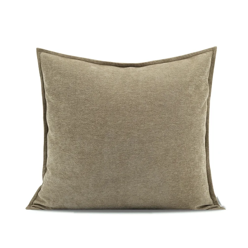 

Contrasting Color Imitation Cashmere Cushion New Chinese Style Pillow