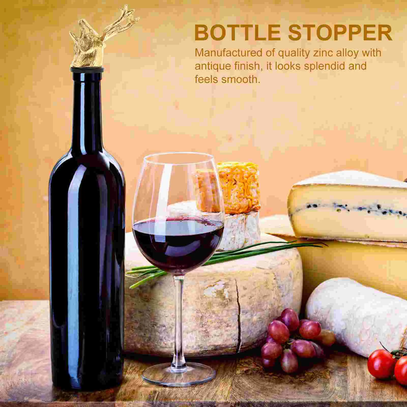 Разливная пробка для бутылки с изображением головы оленя креативный аэратор