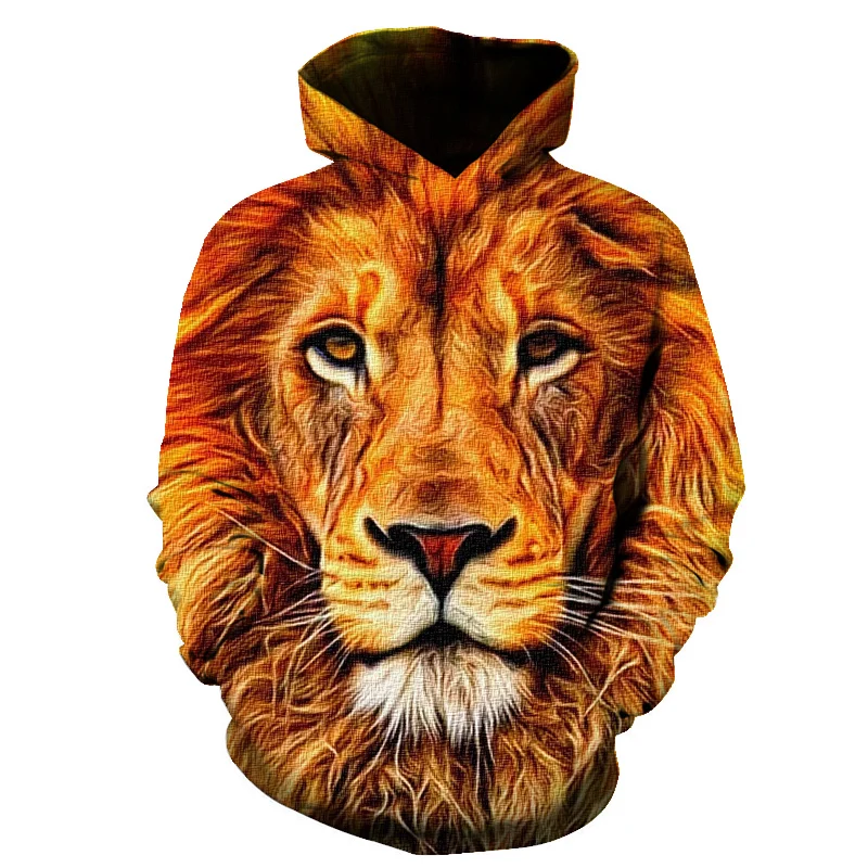 

3D Lion Hoodies kids Fierce Domineering Childrens Clothing Boys Girls Sweatshirt Kids Clothes 4T-14T Child Hoodie 3D Lion Tops