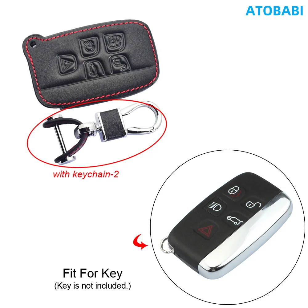 Кожаный чехол для автомобильного ключа с дистанционным управлением, аксессуар для Land Rover LR4 Discovery LR2 Range Rover Sport Evoq Vogue Jaguar