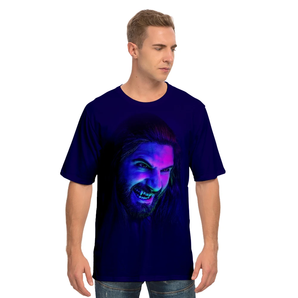 

Футболка мужская с надписью «What We Do In The Shadow»