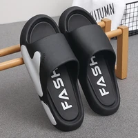2022 mens slippers summer runway casual shoes pvc soft thick sole non slip outdoor unisex slide pool beach sandals women shoes