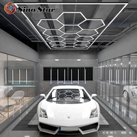 new arrival diy self service car inspection light hot sale in italy car care detailing hexagon led pendant light use for club