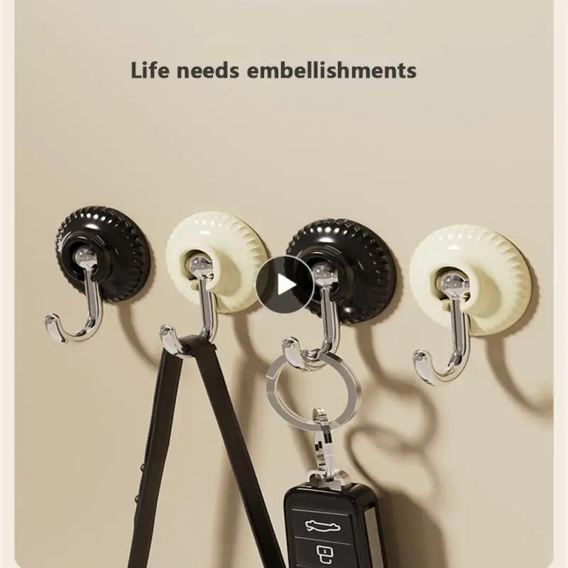 

Household Adhesive Hooks Non-perforated Pp Strong Hooks Kitchen Accessories Plant Hooks 2023 Wall-mounted Dormitory Hooks Abs